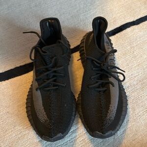Adidas Yeezy boost 350 sneakers, size 8.5, black
